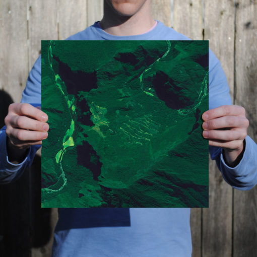 Machu Picchu Satellite Art by City Prints - Image 2