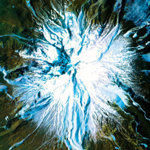 Mount Hood Satellite Art by City Prints