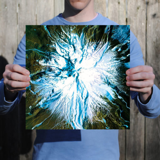 Mount Hood Satellite Art by City Prints - Image 2