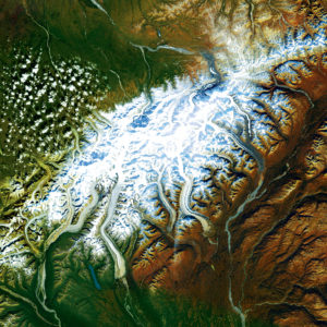Denali Satellite Art by City Prints