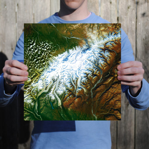 Denali Satellite Art by City Prints - Image 2