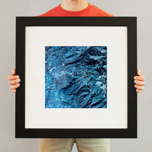 Steamboat Springs, Colorado Satellite Art by City Prints - Image 3