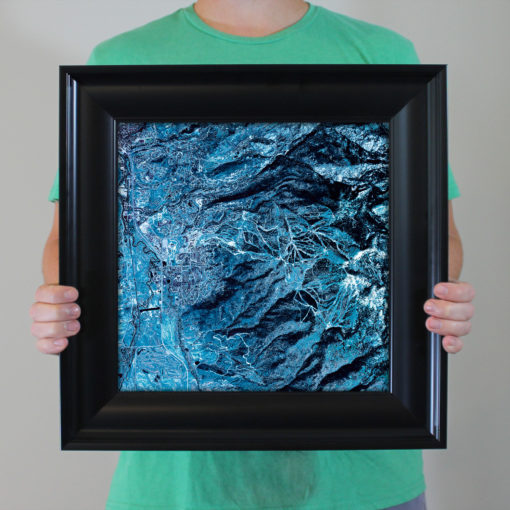 Steamboat Springs, Colorado Satellite Art by City Prints - Image 4