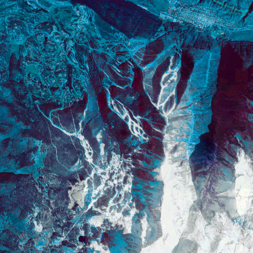 Telluride, Colorado Satellite Art by City Prints