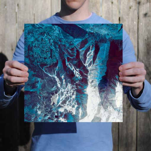 Telluride, Colorado Satellite Art by City Prints - Image 2