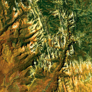 Zion National Park Satellite Art by City Prints