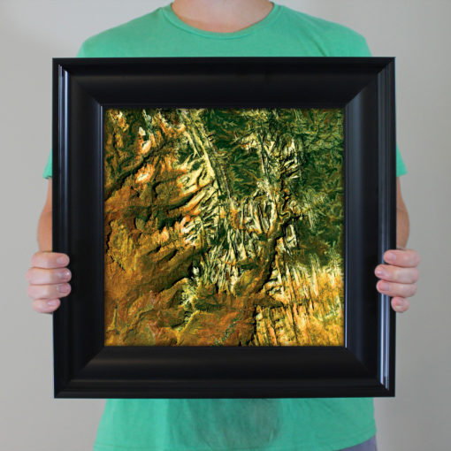 Zion National Park Satellite Art by City Prints - Image 4