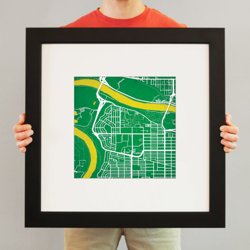 University of Alberta Campus Map Art by City Prints - Image 4