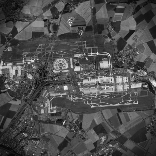 Charles de Gaulle Airport Satellite Art by City Prints