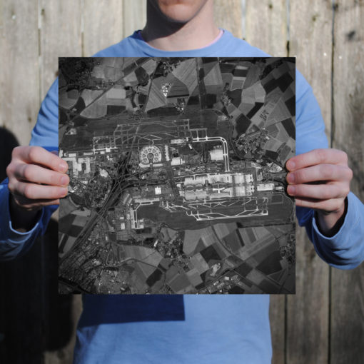 Charles de Gaulle Airport Satellite Art by City Prints - Image 2