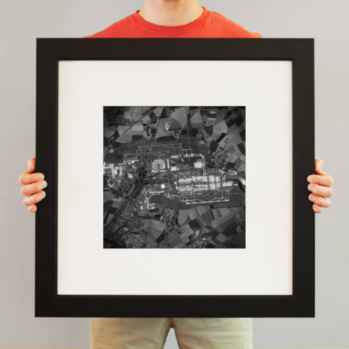 Charles de Gaulle Airport Satellite Art by City Prints - Image 3