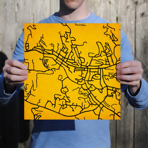 Appalachian State University Campus Map Art by City Prints - Image 3