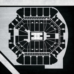 Barclays Center Map Art by City Prints