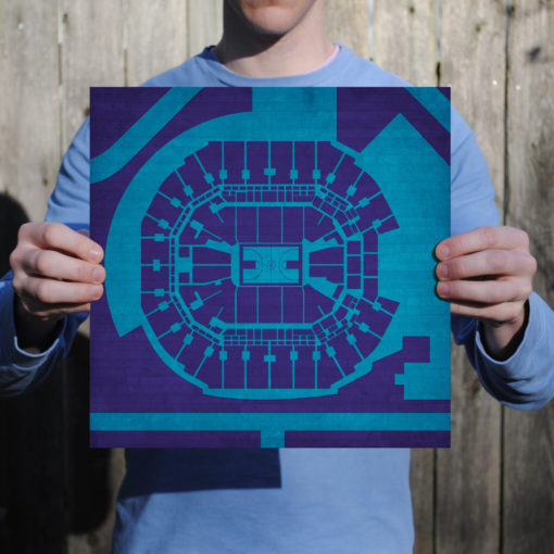 Spectrum Center Map Art by City Prints - Image 2