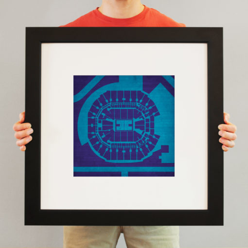 Spectrum Center Map Art by City Prints - Image 3