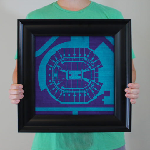 Spectrum Center Map Art by City Prints - Image 4