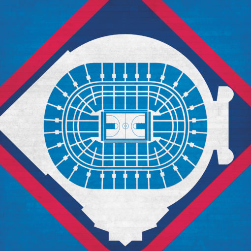 The Palace of Auburn Hills Map Art by City Prints