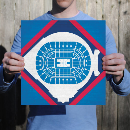 The Palace of Auburn Hills Map Art by City Prints - Image 2