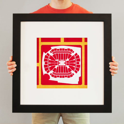 Toyota Center Map Art by City Prints - Image 3