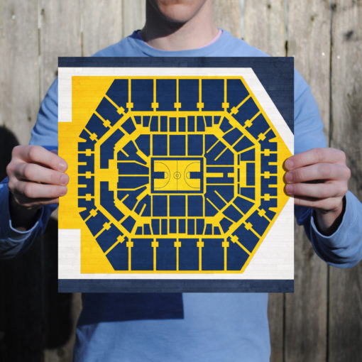 Bankers Life Fieldhouse Map Art by City Prints - Image 2