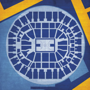 FedEx Forum Map Art by City Prints