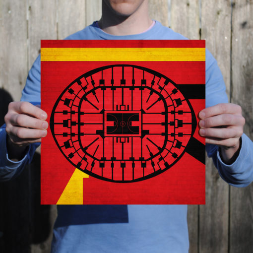American Airlines Arena Map Art by City Prints - Image 2
