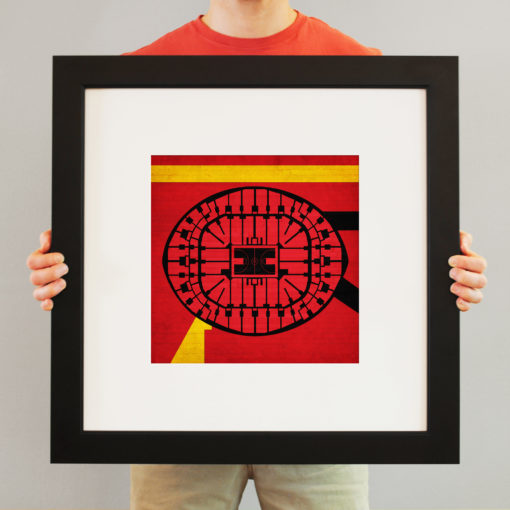 American Airlines Arena Map Art by City Prints - Image 3