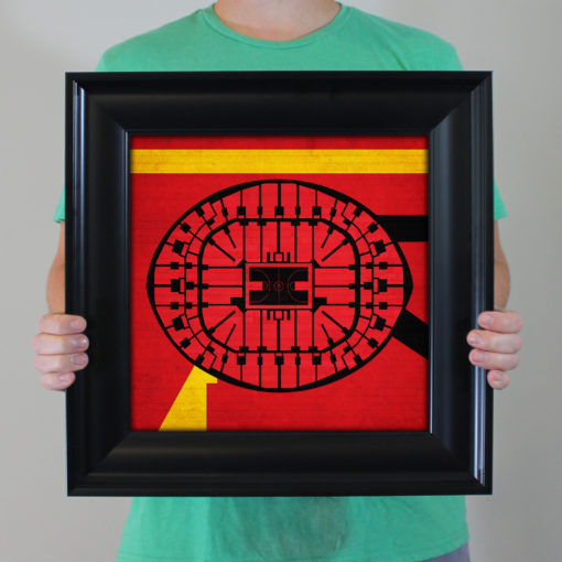 American Airlines Arena Map Art by City Prints - Image 4