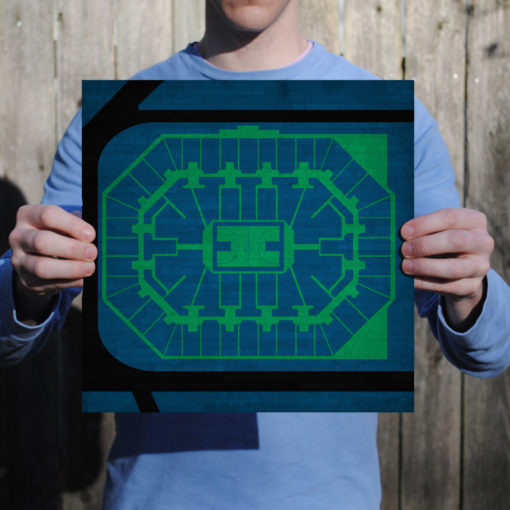Target Center Map Art by City Prints - Image 2