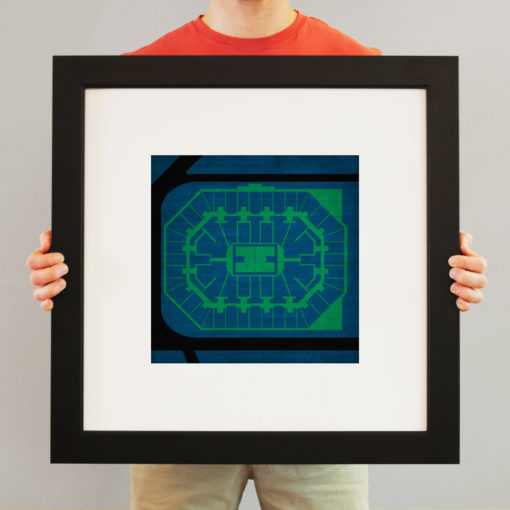 Target Center Map Art by City Prints - Image 3