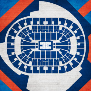 Chesapeake Energy Arena Map Art by City Prints