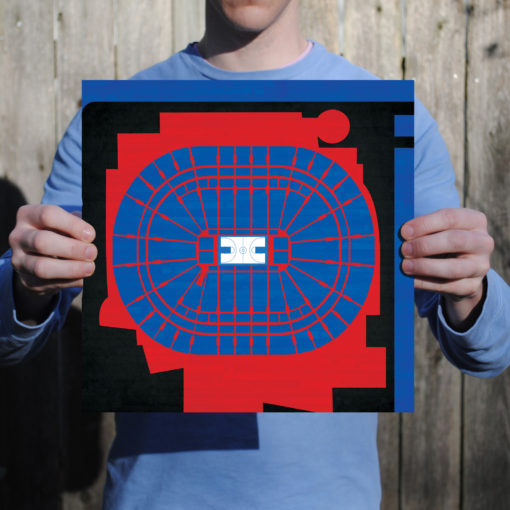 Wells Fargo Center Map Art by City Prints - Image 2
