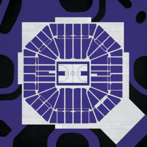 Sleep Train Arena Map Art by City Prints