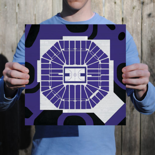 Sleep Train Arena Map Art by City Prints - Image 2