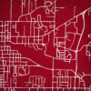 Arkansas State University Campus Map Art by City Prints
