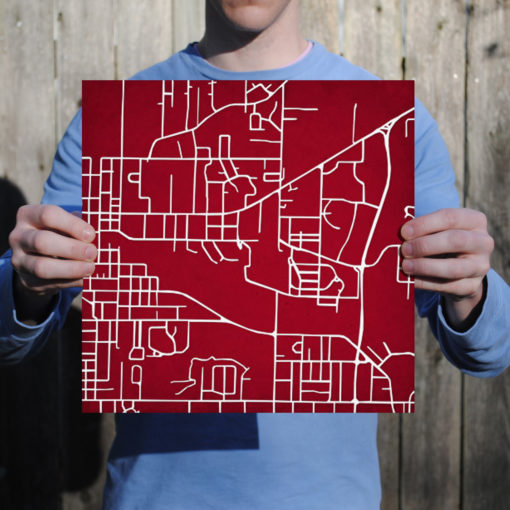 Arkansas State University Campus Map Art by City Prints - Image 3