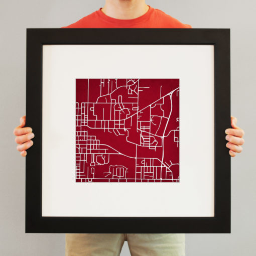 Arkansas State University Campus Map Art by City Prints - Image 4