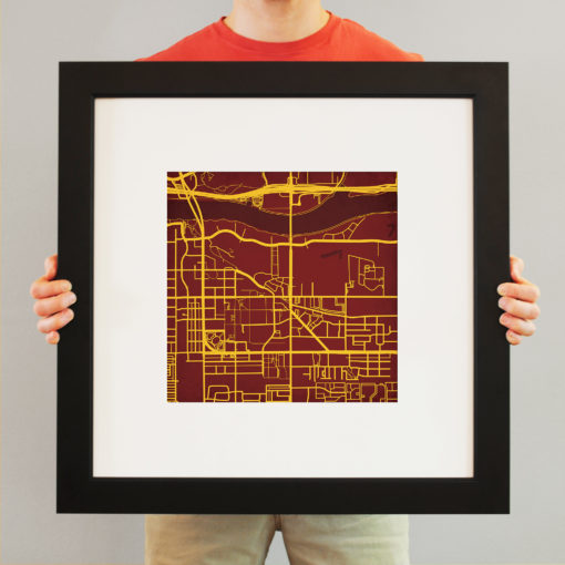 Arizona State University Campus Map Art by City Prints - Image 4