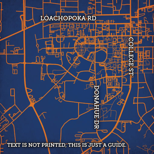 Auburn University Campus Map Art by City Prints - Image 2