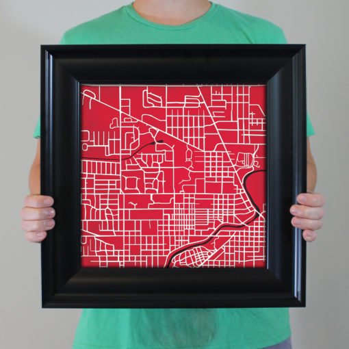 Ball State University Campus Map Art by City Prints - Image 5