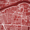 University of Alabama Campus Map Art by City Prints