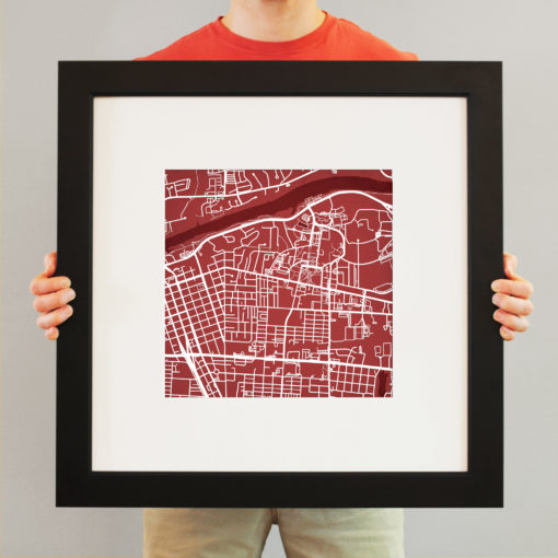 University of Alabama Campus Map Art by City Prints - Image 4