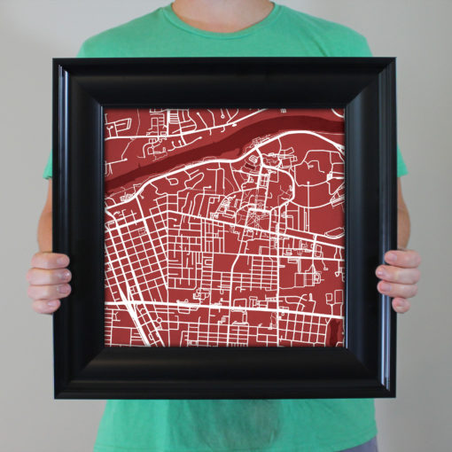 University of Alabama Campus Map Art by City Prints - Image 5
