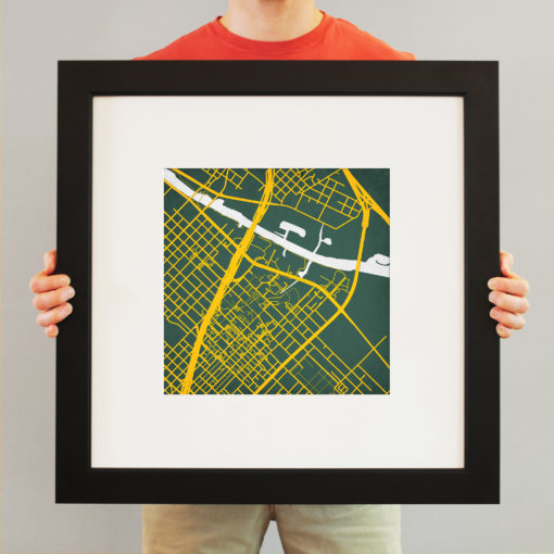 Baylor University Campus Map Art by City Prints - Image 4