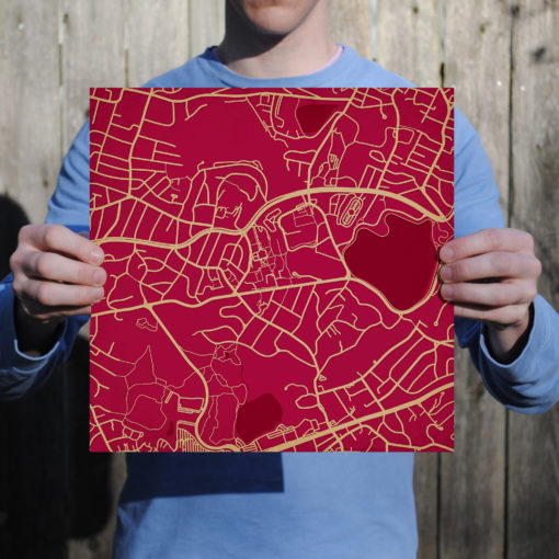 Boston College Campus Map Art by City Prints - Image 3