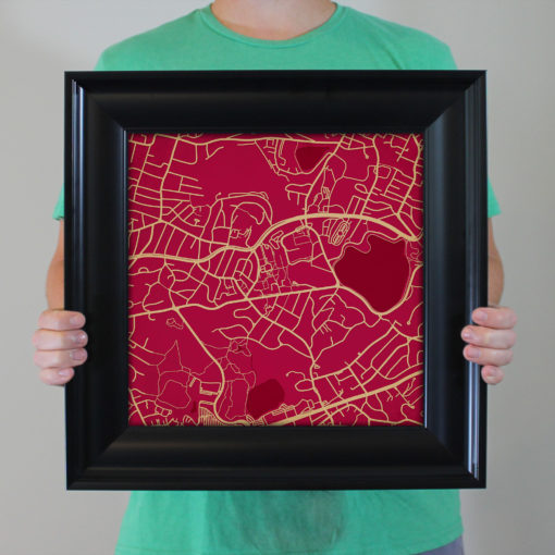 Boston College Campus Map Art by City Prints - Image 5