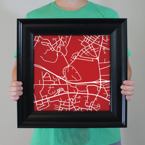 Belmont Abbey College Campus Map Art by City Prints - Image 5