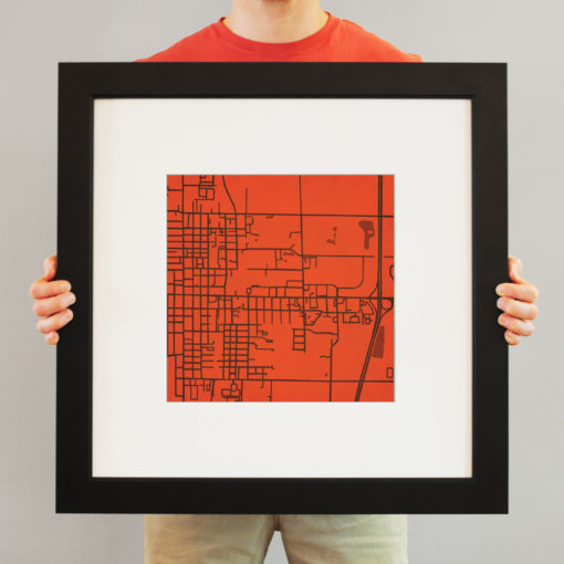 Bowling Green University Campus Map Art by City Prints - Image 4