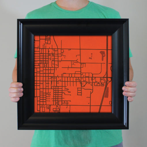 Bowling Green University Campus Map Art by City Prints - Image 5