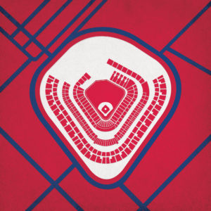Angel Stadium of Anaheim Map Art by City Prints